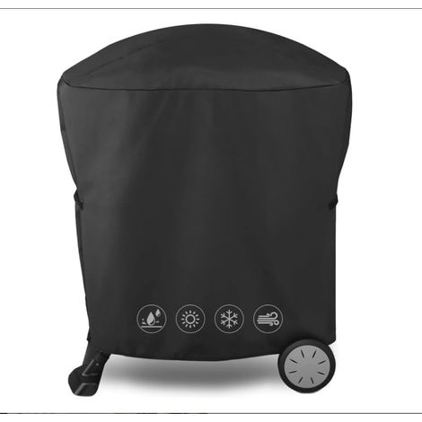 Housse de Barbecue pour série Weber Q 1000/2000 avec Chariot Portable, Housse de BBQ en Oxford 420D étanche pour modèles Weber 50060001, 51060001, 54060001 et Housse 7113, résistante et étanche