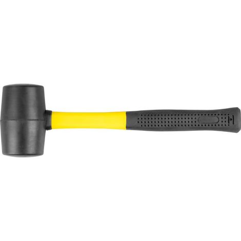 Hammer Strend Pro HM211 340 g, Gummihammer, BlackHead, Metallgriff, TPR, Stiellänge 290mm