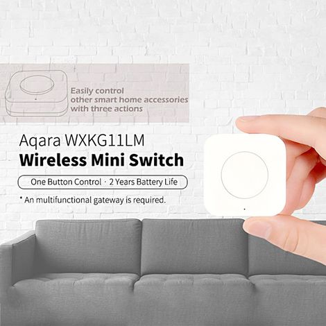 Aqara WXKG11LM commutateur sans fil intelligent dispositifs de contrôle d'appareil portables à un bouton (1/5)