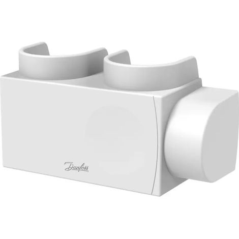Danfoss Cubierta de plástico para VHS-DV angular, Sensor a la izquierda en RAL 9016, Radiador 3/4'', 013G7970