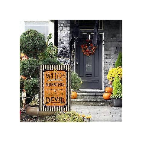 Neue Halloween-Gartenflagge, Hofflagge, Kürbisflagge, Veranda-Layout, Horror-Atmosphäre-Dekorationsflagge (HYQ5-41)