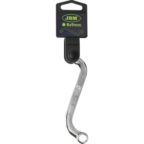 Clé étoile fixe jbm 8x9 mm double extrémité finition miroir