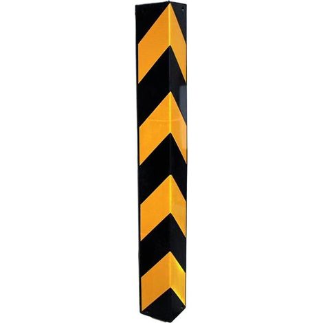 1 - Cornière De Protection - Coin Droit - Sécurité Et Visibilité Haute - Pour Murs Et Colonnes - Jaune Et Noir - 800x100x10cm