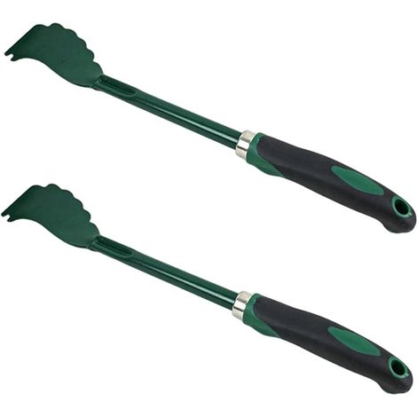 CCYKXAGrattoir à long manche, 2 pièces de 9, 8 pouces, outils de nettoyage pour tondeuse à gazon en métal avec poignée en caoutchouc, grattoir pont tondeuse (1/5)