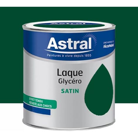 Laque Glycéro Satin ASTRAL Vert Sapin 0,5 L (1/3)