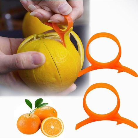 Pelapatate per arance Dailygoods (set da 2 pezzi) Pelapatate per agrumi Accessorio pratico Leggero Robusto Pelapatate igienico per frutta (1/5)
