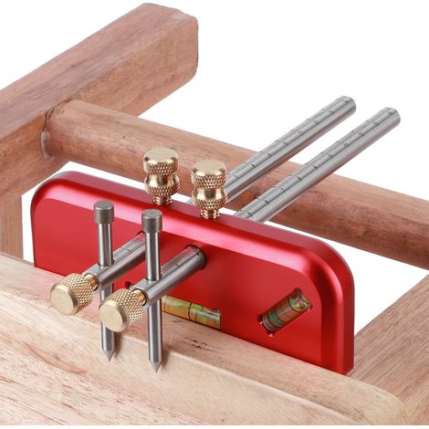 trusquin, jauge à tenon, jauge à double tête en alliage d'aluminium, outil de menuisier (1/5)