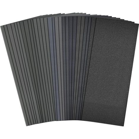 Papel de lija seco/impermeable (20 piezas) 240 (1/5)