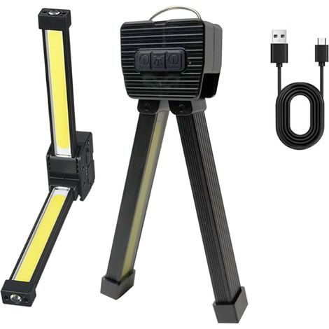 Magnetische Posing-Lampe, um 180 Grad faltbar, tragbare Fitnesslampe mit Haken und USB-Kabel, wasserdichte LED mit 7 Geschwindigkeitsstufen zum Posieren