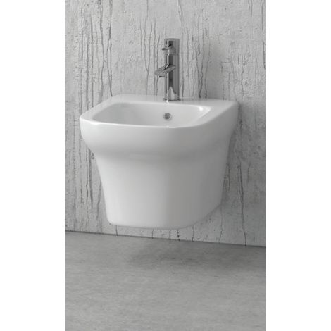 Bidet suspendu GRACE en porcelaine 36x50 cm