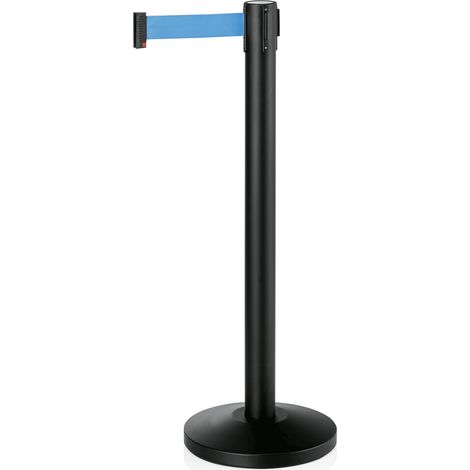 Poteau de barrage Noir bleu L 2000 mm H 910 mm Ø 320 mm - Lot de 2 - Was Germany