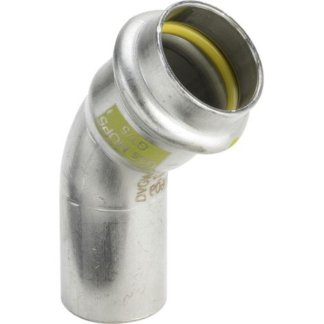 Viega Sanpress Inox G-Bogen 45 Grad, d 35mm Stahl nichtrostend Modell 0226.1, 486235 (1/2)