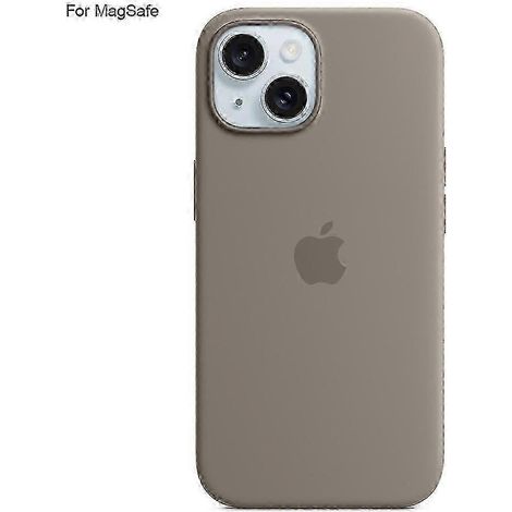 Pour coque iPhone 15 - Coque de téléphone en silicone liquide de qualité supérieure avec compatibilité MagSafe et technologie Induction Popover pour une protection renforcée -YT4