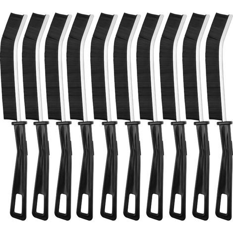10x Brosse Nettoyage Salle de Bain, Joint Carrelage, Brosses de Nettoyage de Crevasses à Poils Durs, pour Groove Gap et Saleté Rainure a Rouille dans Salle,Cuisine,Toilettes (1/5)
