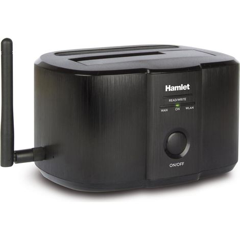 Hamlet HXDDWIFI docking station per unità di archiviazione Nero (1/4)