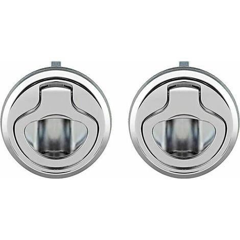 Poignée de Tirage Bateau de Trappe 2pcs, Poignées de Levage pour Affleurement Poignée de Traction en Acier Inoxydable Casier de Trappe Affleurant de Bateau, (1/5)