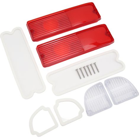 Feux de recul avec joints 110215, verres rouges de feu arrière rétroviseur, kit de remplacement pour camionnette Chevy (1/5)
