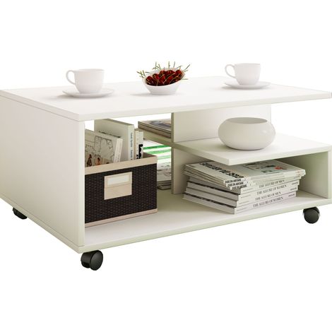 Mesa de centro sofática de madera Rolls Stango 41x80x50 - VCM