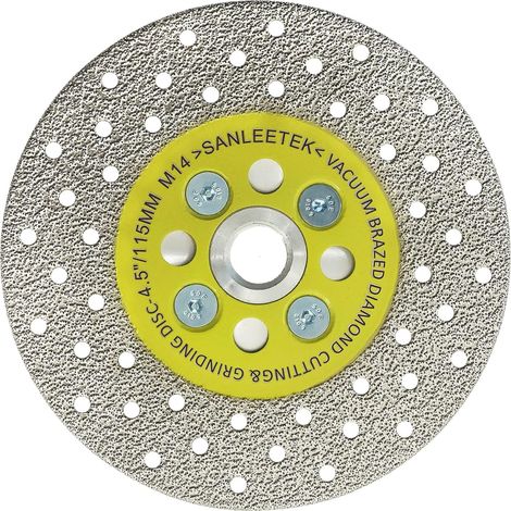 Diamantscheibe, doppelseitig, zum Trennen und Schleifen von Marmor, Granit und Beton, M14-Gewinde, Winkelwerkzeug (1/5)