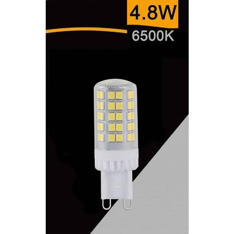 TrAdE Shop Traesio - Lampadina Tubolare Led Smd G9 4.8w 600lm Luce 3000k 6500k 4000k Sparac-g9-4.8w-ce5 - -Bianco Freddo -