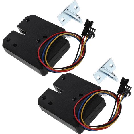 de 2 verrous électriques pour casiers loquet en métal noir