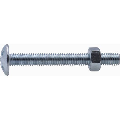Boulon poêlier zingué Viswood Ø 6x60mm (lot de 8 boulons)