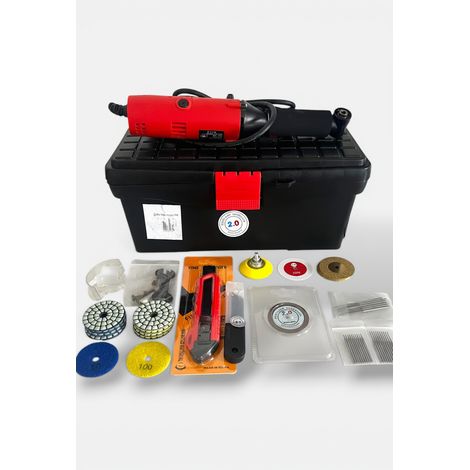 Kit Meuleuse P6 - Meuleuse de Précision 550W + Accessoires pour Carrelage, Vasques, Biseaux & Rénovation Outillage Carreleur 2.0 (1/5)