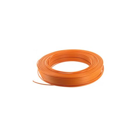 Fil électrique rigide - H07VU - 1,5mm² - Orange - VU1,5O - Couronne de 100m (1/2)