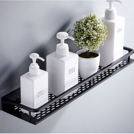 Étagères de la Salle de Bain Salle de Bain Artisanat Organisateur Douche Shampooing Savon Disque de Stockage Plancher Tablette de Bain (1/4)