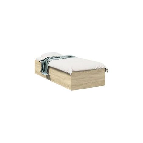 Cadre de lit chêne sonoma 100x200 bois d'ingénierie (1/5)