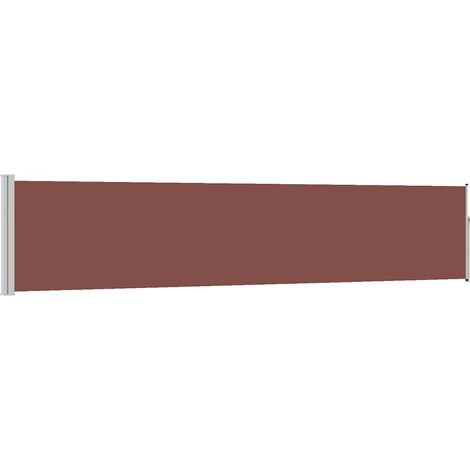 Seitensonnenschutzrollo für die Terrasse 100x500 cm Braun (1/3)
