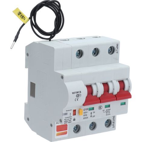 Intelligenter 3-poliger Leitungsschutzschalter mit WLAN- und Bluetooth-Fernbedienung, Fehlerstromschutzschalter, 400 V, 100 A (1/5)