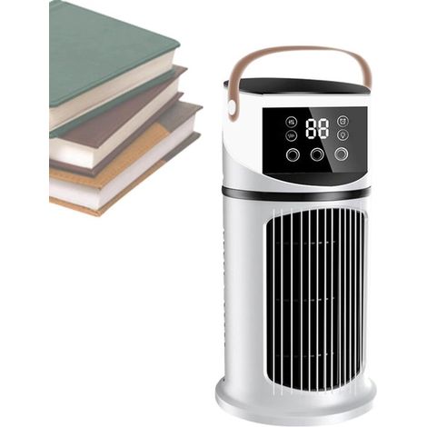 Condizionatore d'aria portatile - Raffrescatore personale - Raffreddamento personale - 9 velocità regolabili - Serbatoio da 640 ml - Bianco (1/5)