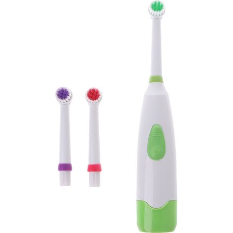 Brosse à dents électrique rotative étanche avec 3 têtes de brosse-AquaForge