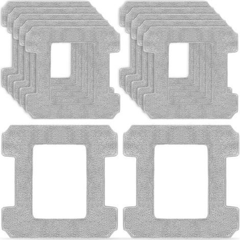 12-Pack - Microfiber Cleaning Cloths - Suitable for Ecovacs Winbot W1/W2/W1 Pro/W2 Omni - Cleaning Pads - Microfiber Cleaning Cloth Replacement Set - Microfiber Material - Washable - Replacement Cloth (1/5)