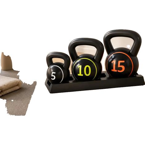 Pesas rusas, juego de pesas multiusos, revestimiento antideslizante, T1003 01 08740 (1/2)