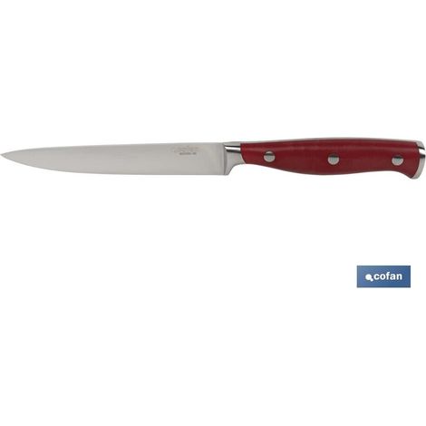 Cuchillo Verduras  Hoja13cm Modelo Aguacejo Rojo (1/5)