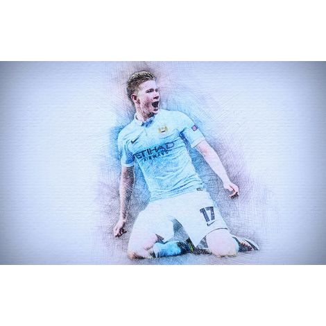 Papier peint panoramique Football - Joueur de Foot - 130 cm x 81 cm (1/2)
