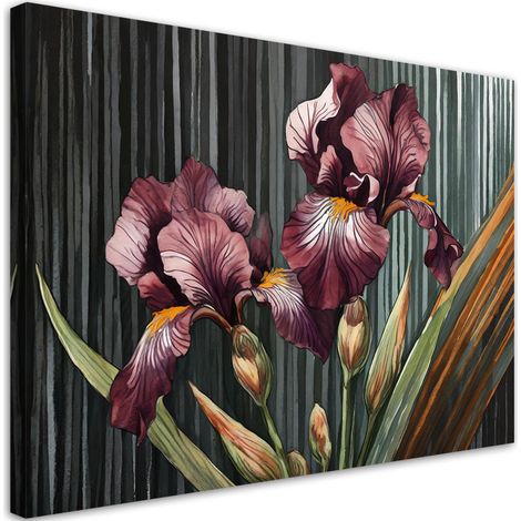 Quadro su tela, Fiori astratti - 60x40 (1/5)