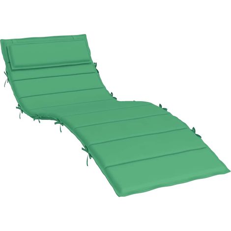 Coussin de chaise longue vert 180x60x4 cm tissu oxford (1/5)