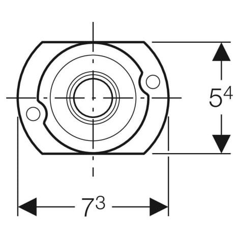 Adaptateur de conversion pour entrée 1/2" 242309 (1/4)