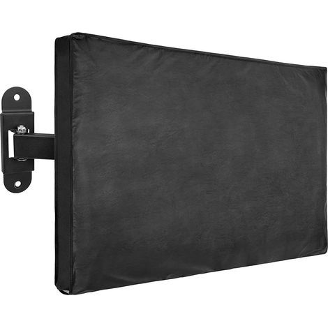 Funda protectora AIDUCHO para televisores, pantallas y aparatos de televisión de exterior, para patio y jardín - Impermeable y duradera - Negra y transparente - De 91 a 96 cm (36" a 38") (1/5)