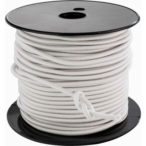 Werka Pro – Bobine tendeur blanc 4mm x 50 mètres – Polypropylène pour fixation légère – Compatible systèmes de tension – Accessoire bricolage