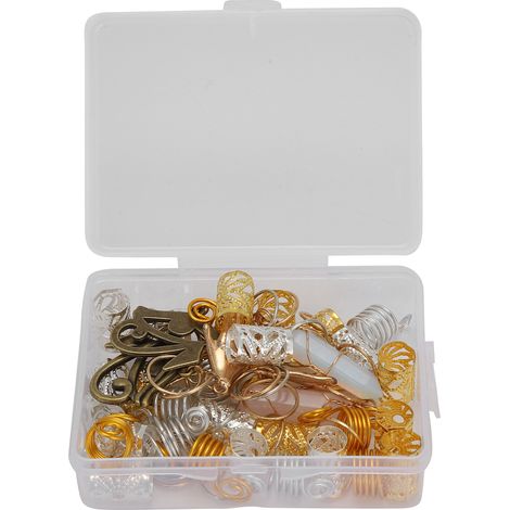 Perles de Barbe en Alliage Poli Rétro Élégantes Pratiques DIY Cheveux pour Pendentifs Bracelets Bijoux (1/5)