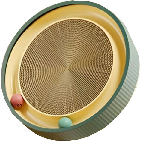 Tiragraffi per gatti, cuccia rotonda per gatti, giocattolo per gatti resistente all'usura, vassoio girevole per gatti, accessori per gatti C