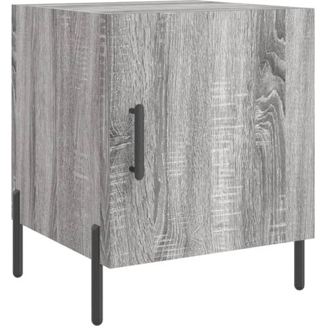 Maison Exclusive - Comodino Grigio Sonoma 40x40x50 cm in Legno Multistrato