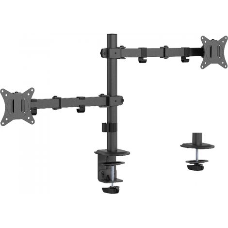Gembird Ma-d2-03 Soporte de Escritrio Doble para Monitor 17"-32" VESA 100 Max 9Kg Negro (1/5)