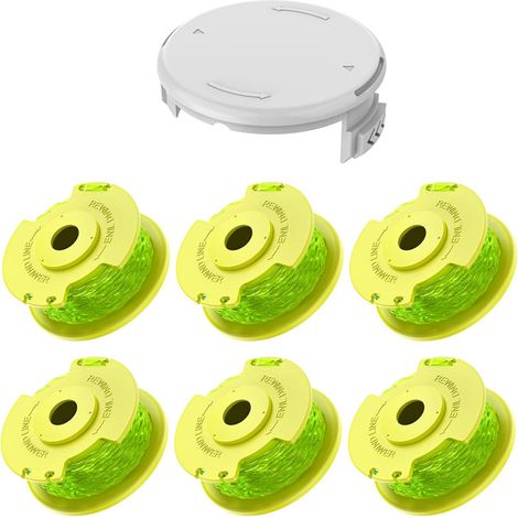 Kit d'accessoires pour tondeuse à gazon OBI verte R6+1 : tête de coupe AC80RL3/AC14HCA, corde de coupe (1/5)