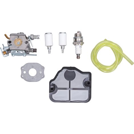 Kit durite carburant + bougie d'allumage pour tronçonneuse Husqvarna WT 834 WT 657, adaptable nettoyeur d'air (1/5)