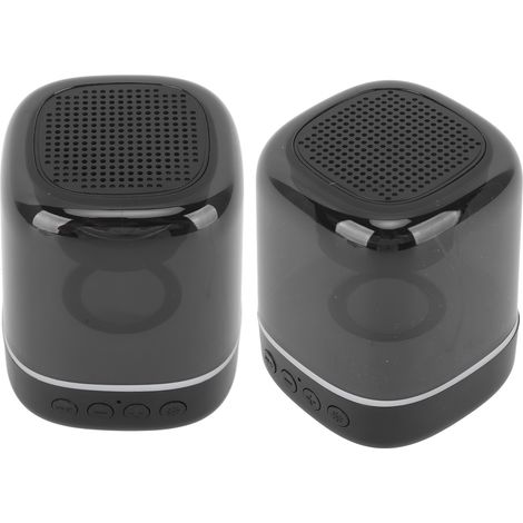 Mini enceinte Bluetooth portable Bluetooth 5.0 avec caisson de basses et éclairage LED RGB (1/5)